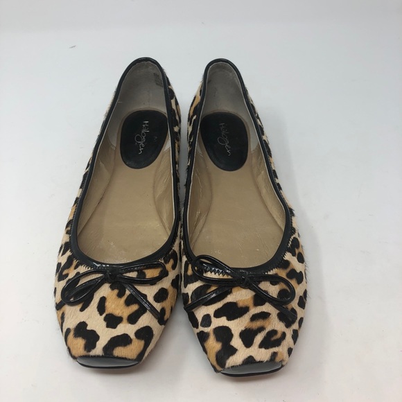 Nordstrom Square Toe Leopard Animal Print Flats 6M - Picture 2 of 9